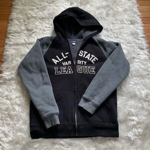 Boys youth zip up fleece hoodie size 16